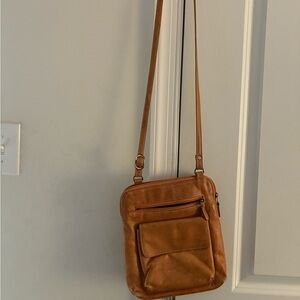 Classic Brown Leather Messenger Bag